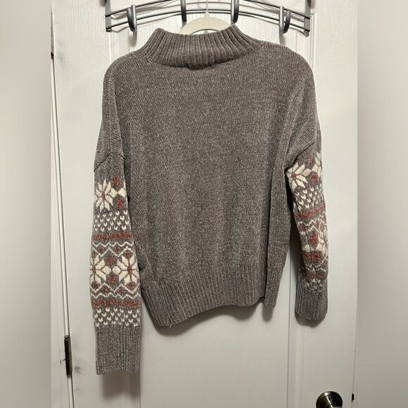 Christian Siriano New York Chunky‎ Chenille Snowflake Sweater Size Medium - Picture 3 of 12